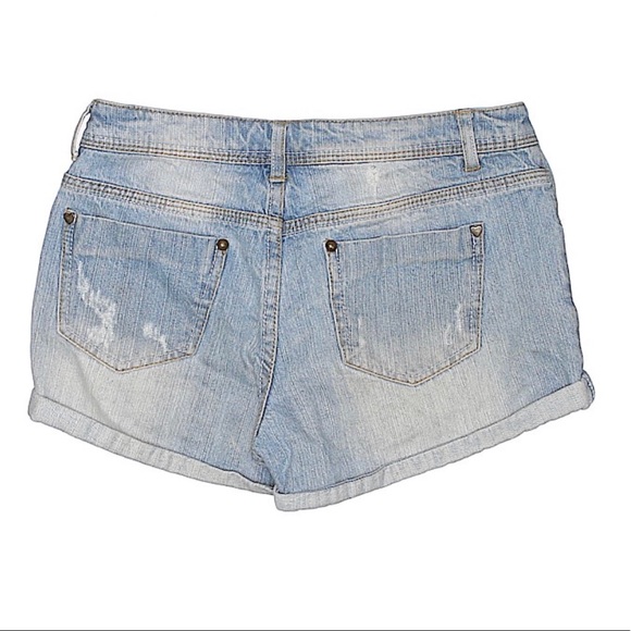 Euromoda Distressed Denim Jean Shorts size 26 - Picture 2 of 2